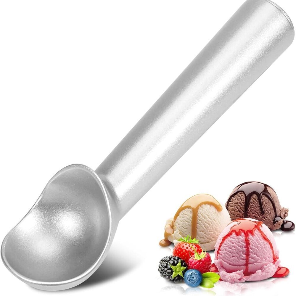 Ice Cream Scoop,7 inches Nonstick Anti-Freeze One Piece Aluminum Scooper Spoon,
